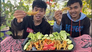 MUKBANG CEKER PEDAS||SAMPAI BIKIN KETAGIHAN DAN MENETESKAN AIR MATA😂