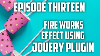 Firework effects 🎇 using Jquery plugin