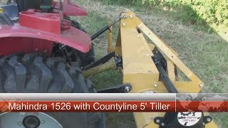 #93 Countyline 5 foot tiller on my Mahindra 1526