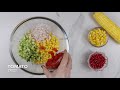 sweet corn bhel instant corn chaat recipe street food recipe at home by tastedrecipes