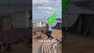 Dangerous Anchor Drop On Ship