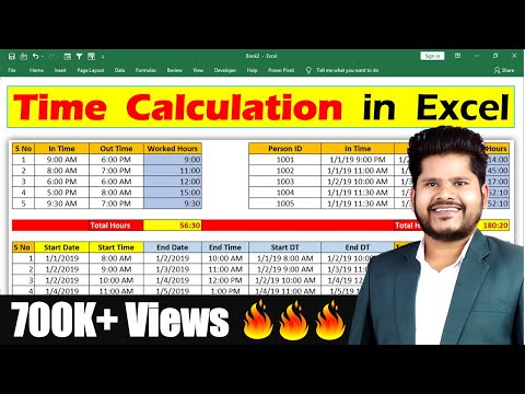 Calculating Time in MS-Excel || Hindi