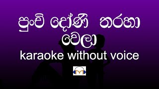 Punchi Doni Tharaha Wela Karaoke (without voice) පුංචි දෝණි තරහා වෙලා | Sinhala Music Tracks