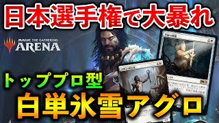 【MTGアリーナ】日本選手権で大暴れ!! 白単氷雪アグロが勝ちまくっている理由とは!?【MTG Arena/Magic The Gathering】