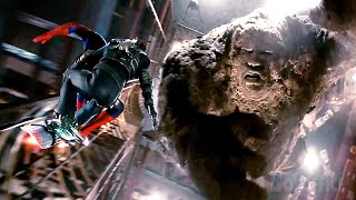 Spidey y el Duende vs. Hombre de arena gigante y Venom | El hombre araña 3 | Clip en Español