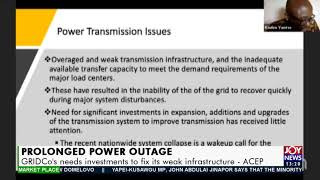 Prolonged Power Outage: GRIDCo’s needs investments to fix its weak infrastructure - ACEP (11-3-21)