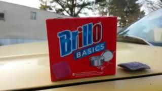 Brillo basics cleaning pads takeing down this dirty tire