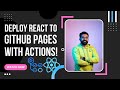 Deploy React app to Github Pages with Github Actions - w custom domain!