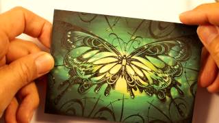 Stampscapes 101: Video 98.  Stampbord Butterfly.