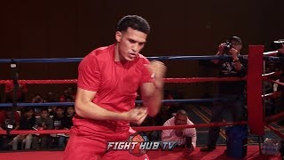 DAVID BENAVIDEZ HIGHLIGHTS SPEED & FAST HANDS AT HIS GRAND ARRIVALS IN DALLAS AHEAD OF LOVE FIGHT