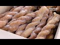 43년 경력, 깨끗한 기름, 백종원이 인정한 영천시장 달인꽈배기, Amazing skill of Making twisted doughnuts, Korean street food
