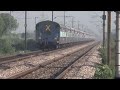 legendary superfast tamil nadu express appears from fog u0026 shows deadly aggression