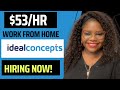 $8500 PER MONTH WFH Job Hiring Now at Ideal Concepts | Remote Careers 2023 | Work from Home