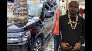 Celebrity Jeweller Malivelihood Gets Toyota Land Cruiser And Money Cake From Wife On His Birthday