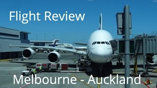 Emirates A380: Melbourne-Auckland | Flight Report!