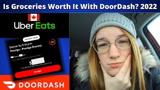 Multi-Apping Drive Along Uber Eats Canada \u0026 DoorDash Canada | First DoorDash Grocery Order