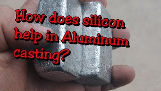 Will adding silicon metal to pure can aluminum help in casting?