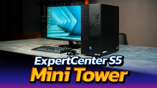 ASUS ExpertCenter S5 Mini Tower S500ME พีซีสำหรับออฟฟิต ไม่กินที่และประหยัดพลังงาน