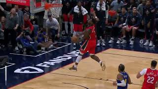 Zion Williamson with the WINDMILL SLAM! | Pelicans Highlights vs. Golden State Warriors 11/4/22