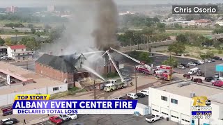 Crews respond to fire at event center building in Pueblo