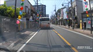 車載カメラ 川越市の札の辻交差点から本川越駅方面へ