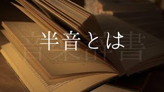 半音【音楽辞書(毎日投稿)】