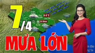 Dự Báo Thời Tiết Đêm Nay và Ngày Mai 7/4 | Thời Tiết Hôm Nay 3 Ngày Tới Mới Nhất|#thoitiet
