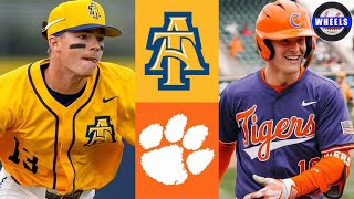 North Carolina A\u0026T vs #14 Clemson Highlights | 2025 College Baseball Highlights