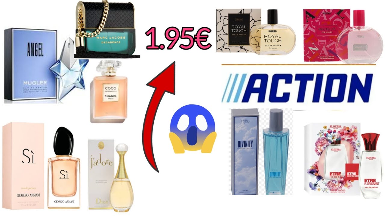 Magasin Action 👛les DUPES Des Parfums Luxe Chez Action 1.95€😨 - YouTube