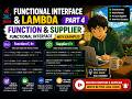 Master Function and Supplier Functional Interfaces | Java 8 Functional Programming