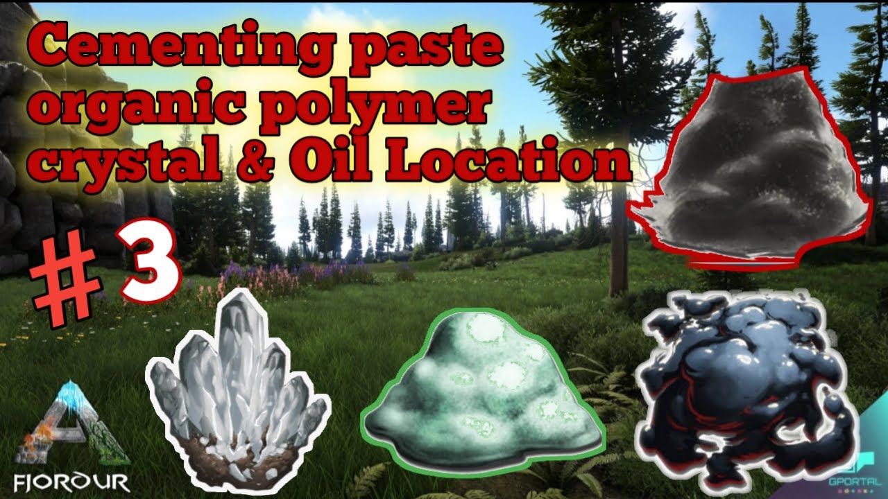 Cementing Paste, Organic Polymer, Crystal & Oil Location Eps 03 / #ark ...