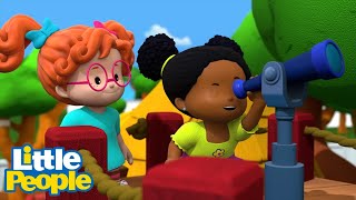 Little People | There is Something Over There!😱 What is it? | Cartoons | Little People Fisher Price