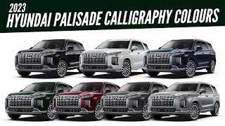 2023 Hyundai Palisade Calligraphy - All Color Options - Images | AUTOBICS