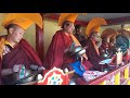 kagyed chaam sacred ritual lama dance in old rumtek monastery in sikkim.