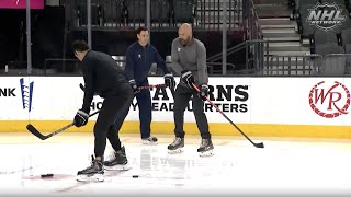 NHL Tonight demonstrates how to create scoring chances from faceoff