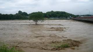 球磨郡あさぎり町の向町河川公園　熊本県南部豪雨後