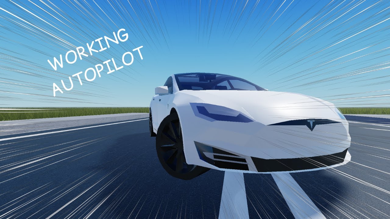 WORKING TESLA AUTOPILOT IN ROBLOX!! | Roblox - YouTube