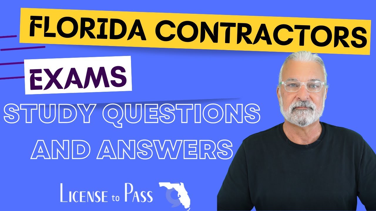 Florida Contractor Exams Test Prep - Questions And Answers - YouTube