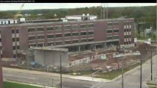 UW Oshkosh Sage Hall construction time lapse