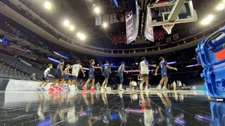 Saint Peter's Practices in Philly for Sweet 16 Matchup Against Purdue