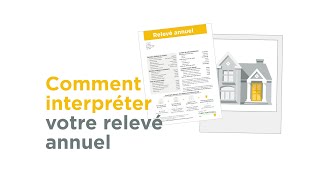 Comprendre votre relevé annuel