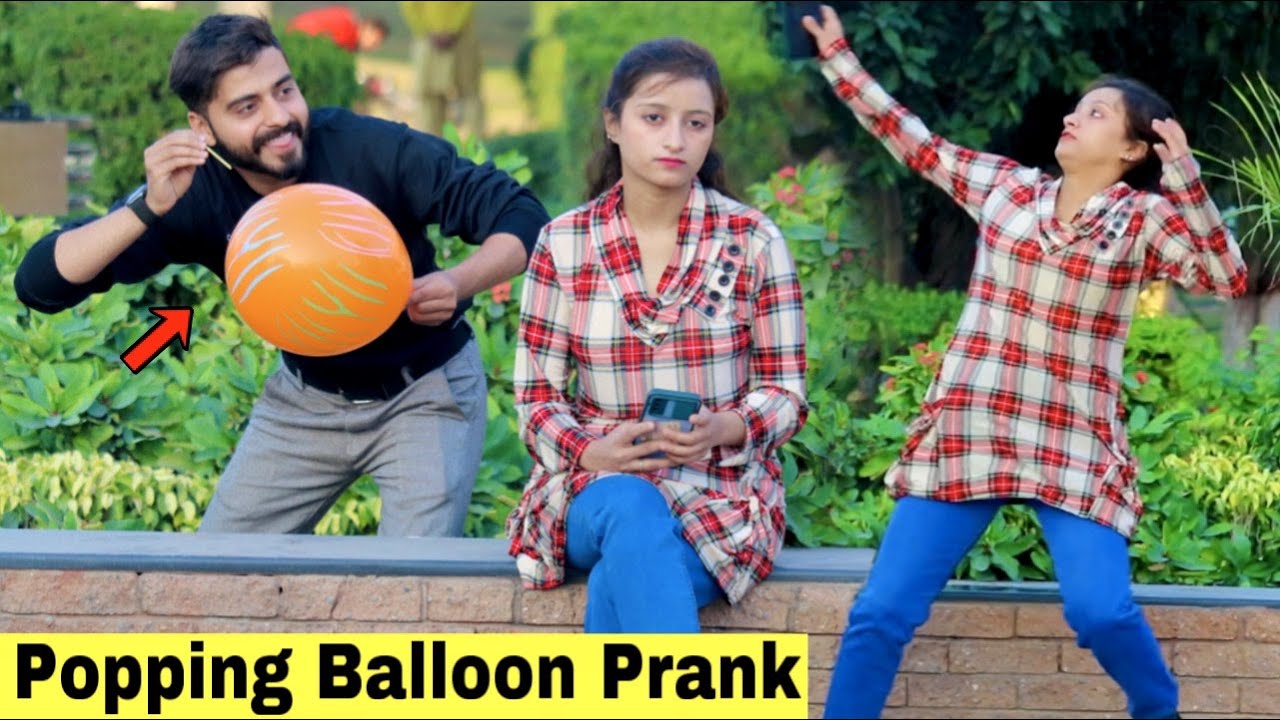 Popping Balloons Prank On Girls Socialtvpranks Youtube