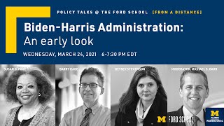 Ford School and U-M Club of Washington DC present Biden-Harris Administration: An early look