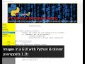 Python and Tkinter GUI - Add an image to a gui (pysnippets 1.2b)