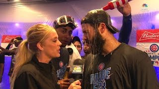 MIL@CHC: Arrieta discusses win, Cubs' division title