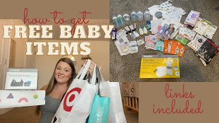 FREE BABY ITEMS 2022 | How to get baby products for FREE! | Unboxing Registry Freebies!