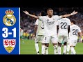 Real Madrid vs Stuttgart (3-1): Mbappe goal, Rudiger goal, Endrick goal