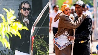 Rihanna looks effortlessly cool as she debuts braids down to waist while visiting beau A$AP Rocky