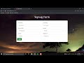 How to make a responsive registration form using html, css,  bootstrap, php and mysql
