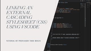 VSCode Tutorial: How to Link External Cascading Stylesheets (CSS)
